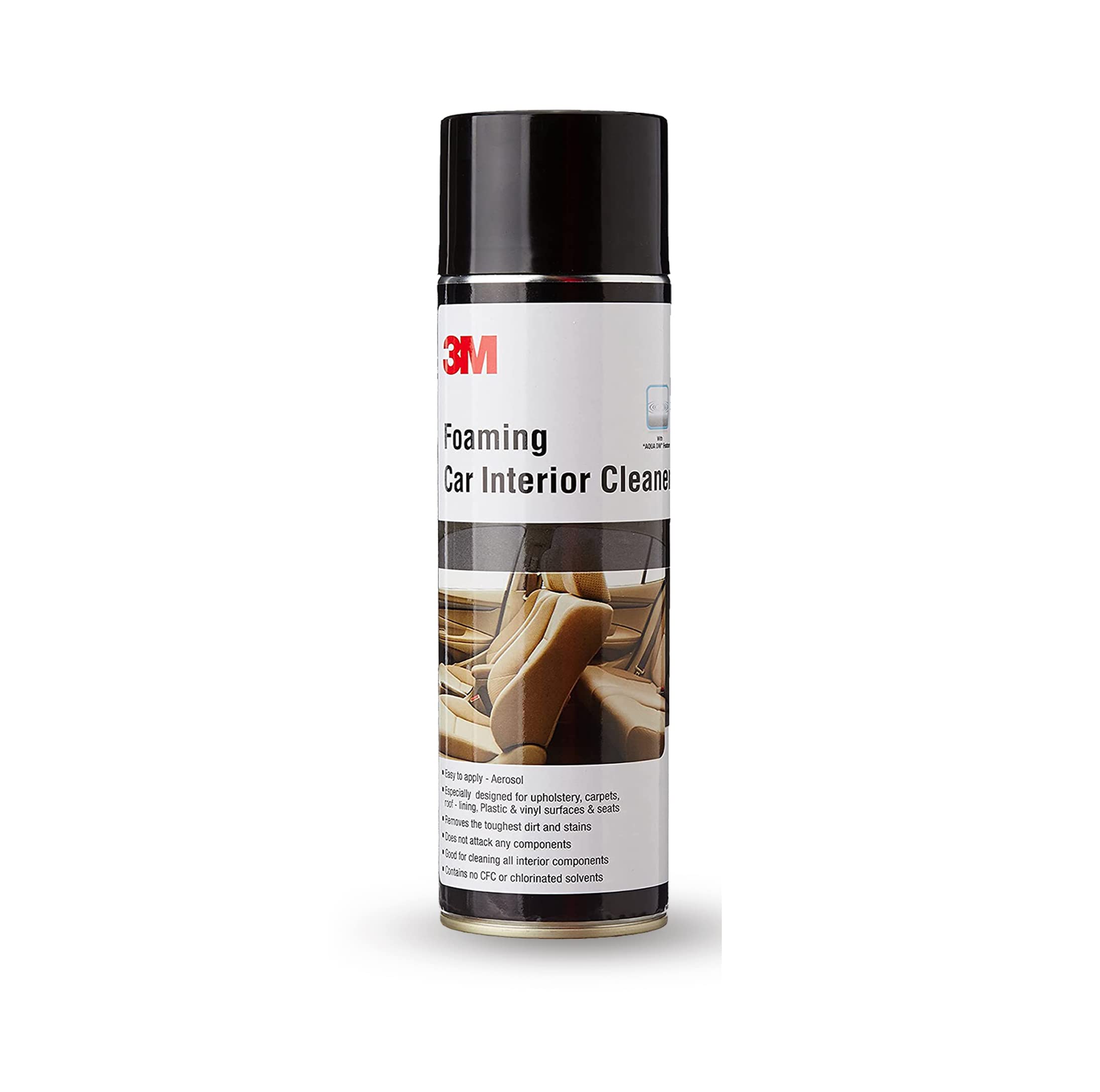 3M Foaming Car Interior Cleaner (20.5 oz) - Upholstery & Leather Cleaner for Cars - Removes Tough Stains, Dirt & Odors - Safe for Seats, Dashboards & Floor Mats - Perfect for Deep Cleaning & Regular Maintenance