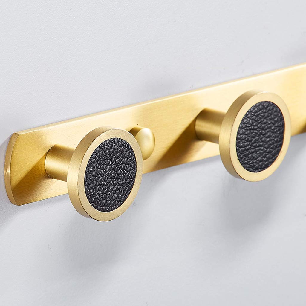Premium Brass Wall-Mounted Coat Hooks - Heavy Duty Luxury Coat Rack for Jackets, Hats & Bags - Space Saving Entryway, Bedroom & Closet Organization Solution
