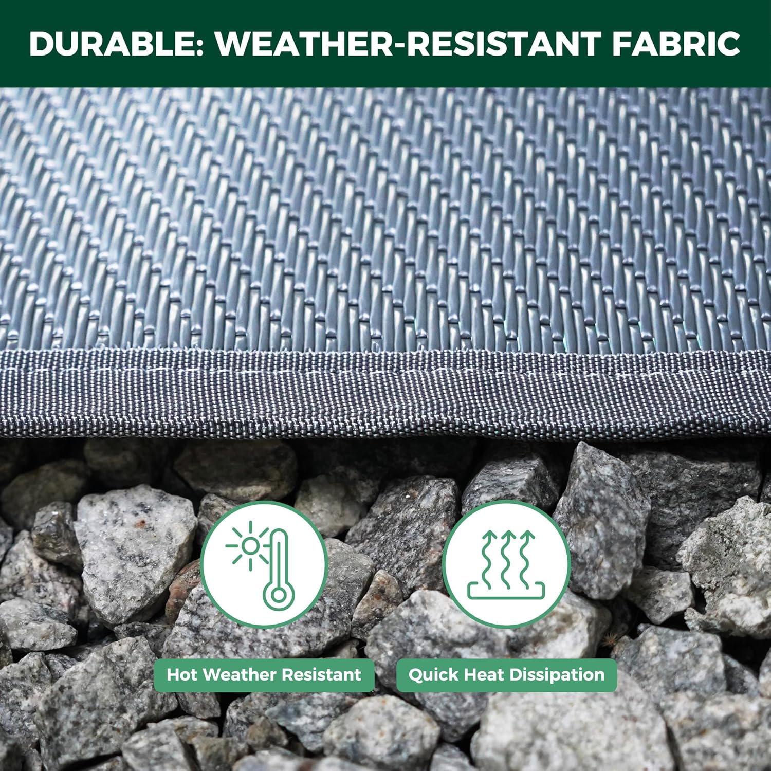 Let's ROLL RV Rug - Durable & Washable Pet-Friendly Floor Mat for RV Travel and Camping with Dogs | Perfect for Outdoor Adventures, Road Trips, and Cozy Cabin Living