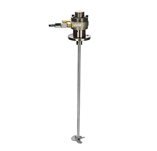 5L Air Agitator Paint Mixer - 1/16 HP Pneumatic Industrial Shaker with 1 Fan, 50-6000 RPM Adjustable Speed - Perfect for Paint, Epoxy, Resin & Liquid Mixing in Workshops and Factories