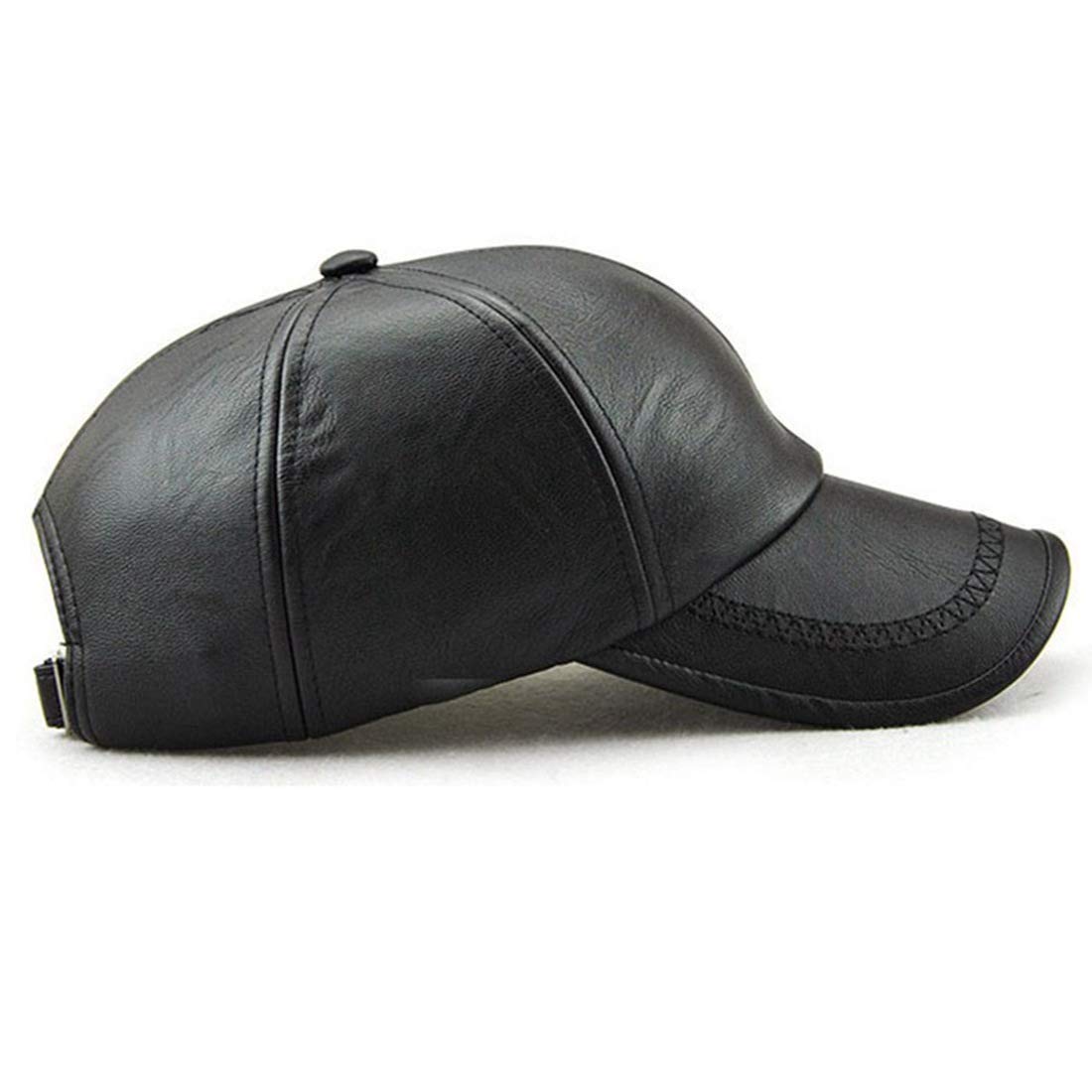 **Men's Waterproof Windproof PU Leather Baseball Cap - Winter Outdoor Golf Hat for Sports & Casual Wear**    **Use Scenarios:** Perfect for golfing, hiking, running, fishing, and everyday outdoor activities in cold weather.