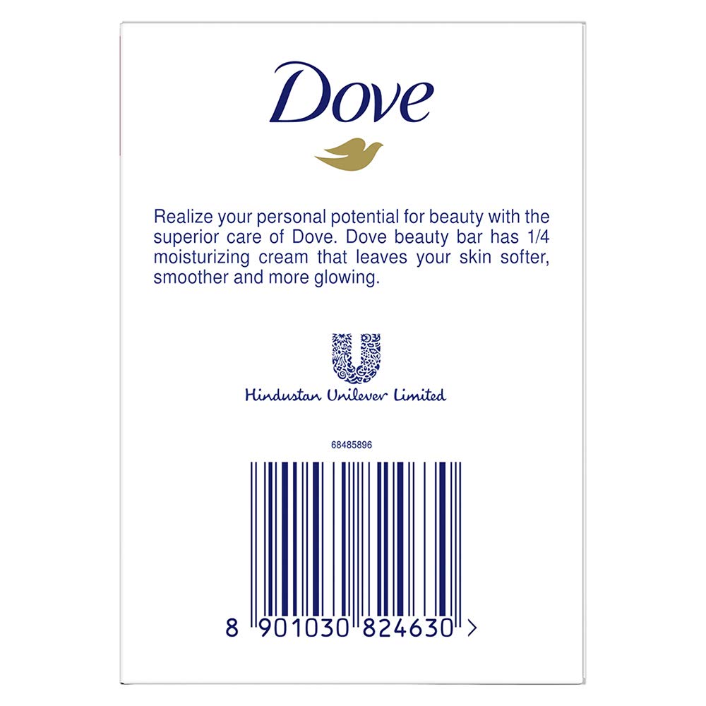Dove Cream Beauty Bathing Bar 125g (4+1 Free Combo) & Dove Body Love Light Hydration Body Lotion 400ml - Moisturizing Soap and Lotion Set for Dry Skin Care, Daily Shower & Skincare Routine