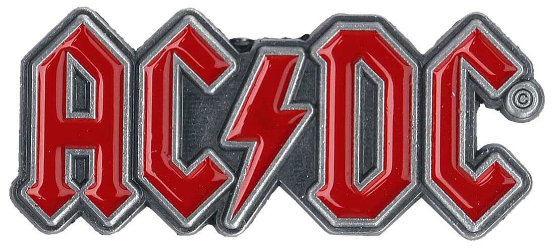 AC/DC Red Logo Unisex Pin Badge - Rock Band Merchandise for Fans, Collectors & Gift Giving - Perfect for Jackets, Backpacks & Hats