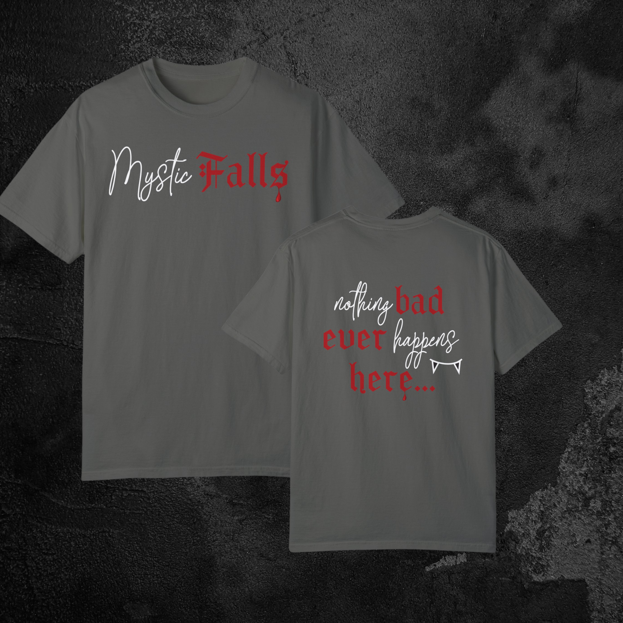 Mystic Falls Graphic T-Shirt for Men & Women - Soft Cotton Tee with Vintage Design - Perfect for Casual Wear, Gifts, and Fan Merchandise