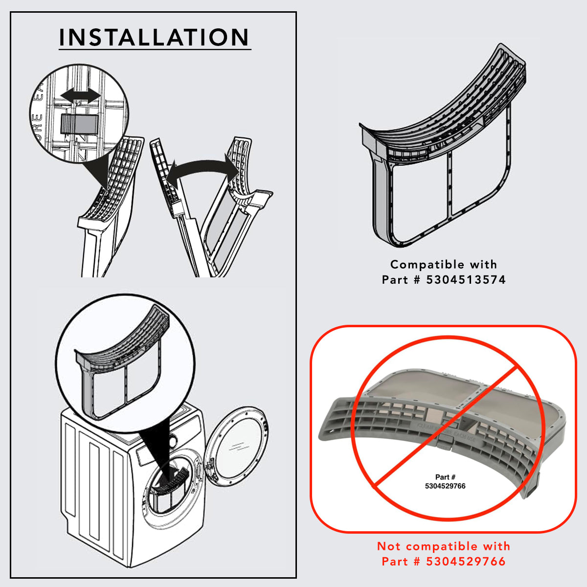 Electrolux Frigidaire Dryer Lint Screen Replacement - Ultra Durable Laundry Dryer Filter Compatible with Electrolux & Frigidaire Models | Perfect for Home Laundry Room Maintenance & Dryer Repair