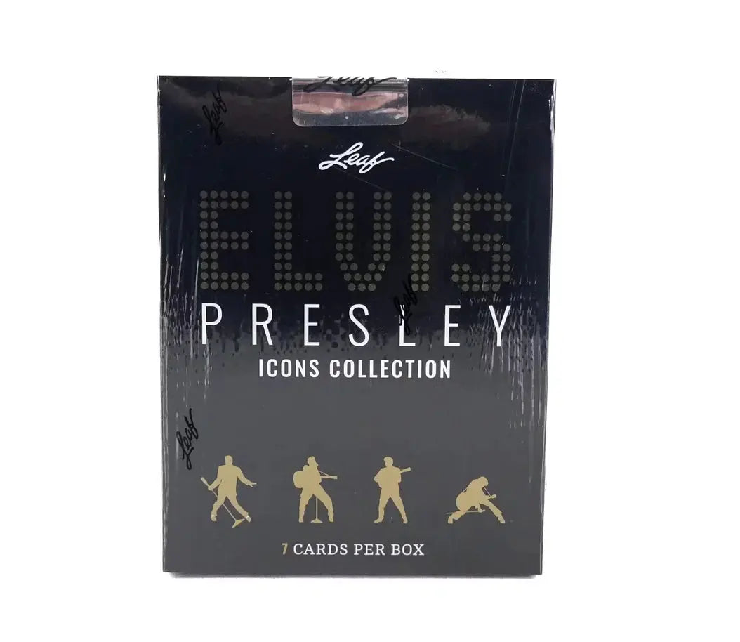 2024 Leaf Elvis Presley Icons Collection Hobby Box - Limited Edition Trading Cards for Collectors & Fans - Perfect for Display, Gifts, and Memorabilia Collections