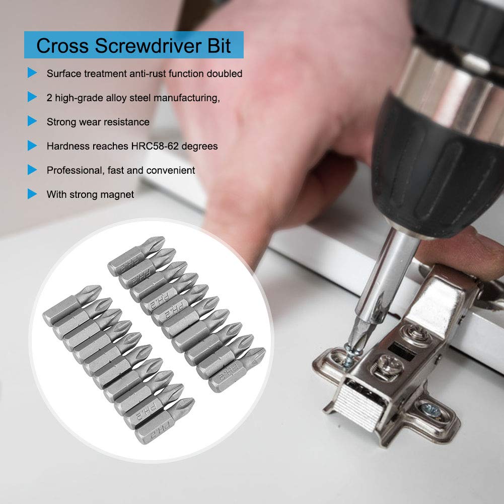 20Pcs 25mm Professional Strong Magnetic Drill Bits Set - Hex Shank Electric Screwdriver Bits for Woodworking, Metalworking & DIY Home Projects | Perfect for Drilling, Fastening & Construction Tasks