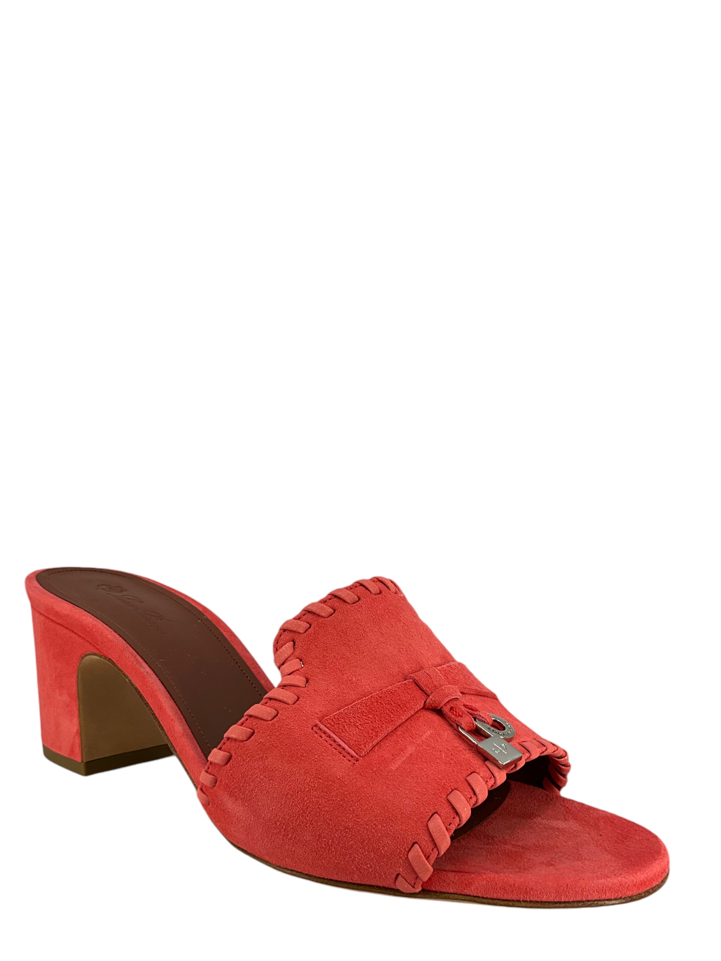 Loro Piana My Charms Suede Slide Mules Women's Size 7.5 | Comfortable House Slippers for Relaxing at Home & Lounging