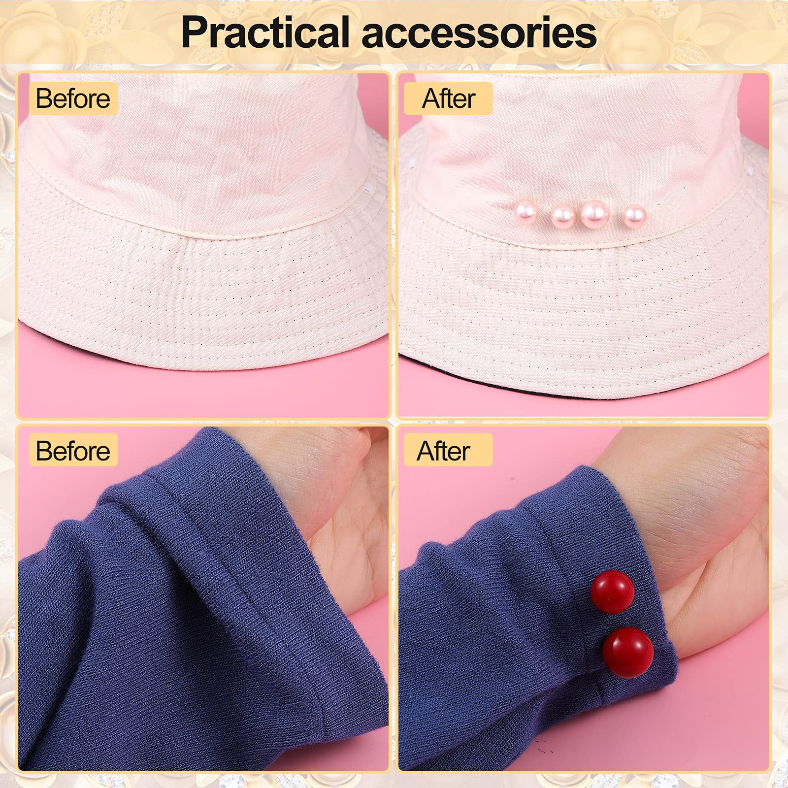 WILLBOND 6-Pack Elegant Artificial Pearl Brooch Pins - Anti-Exposure Neckline Safety Pins for Women, Sweater & Shawl Clips - Perfect for Weddings, Parties & Formal Events (2 Stylish Designs)