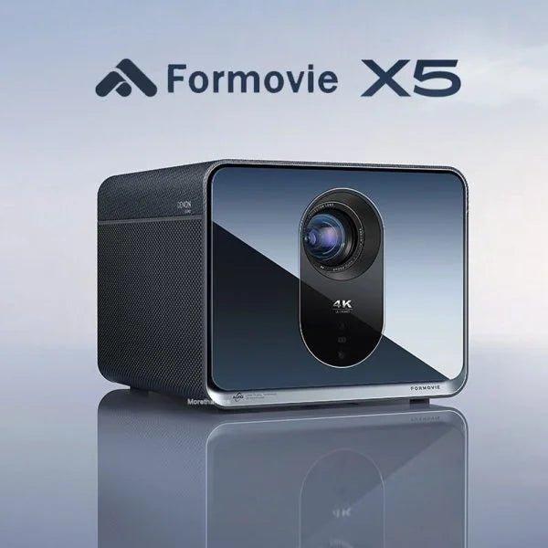 Formovie X5 Portable 4K Laser Projector with ALPD Technology - Long Throw Home Theater for Movies, Gaming & Outdoor Entertainment