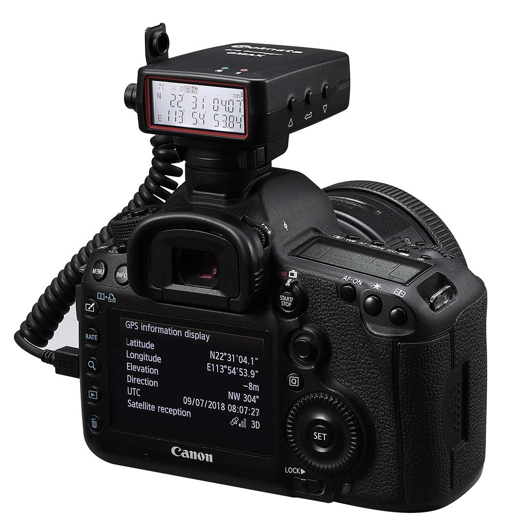 Solmeta GMAX-EOS2 GPS Geotagger with Bluetooth Shutter Control - Compatible with Canon GP-E2, EOS DSLR, Rebel, R & RP Mirrorless Cameras - Perfect for Travel Photography, Geotagging & Remote Shooting