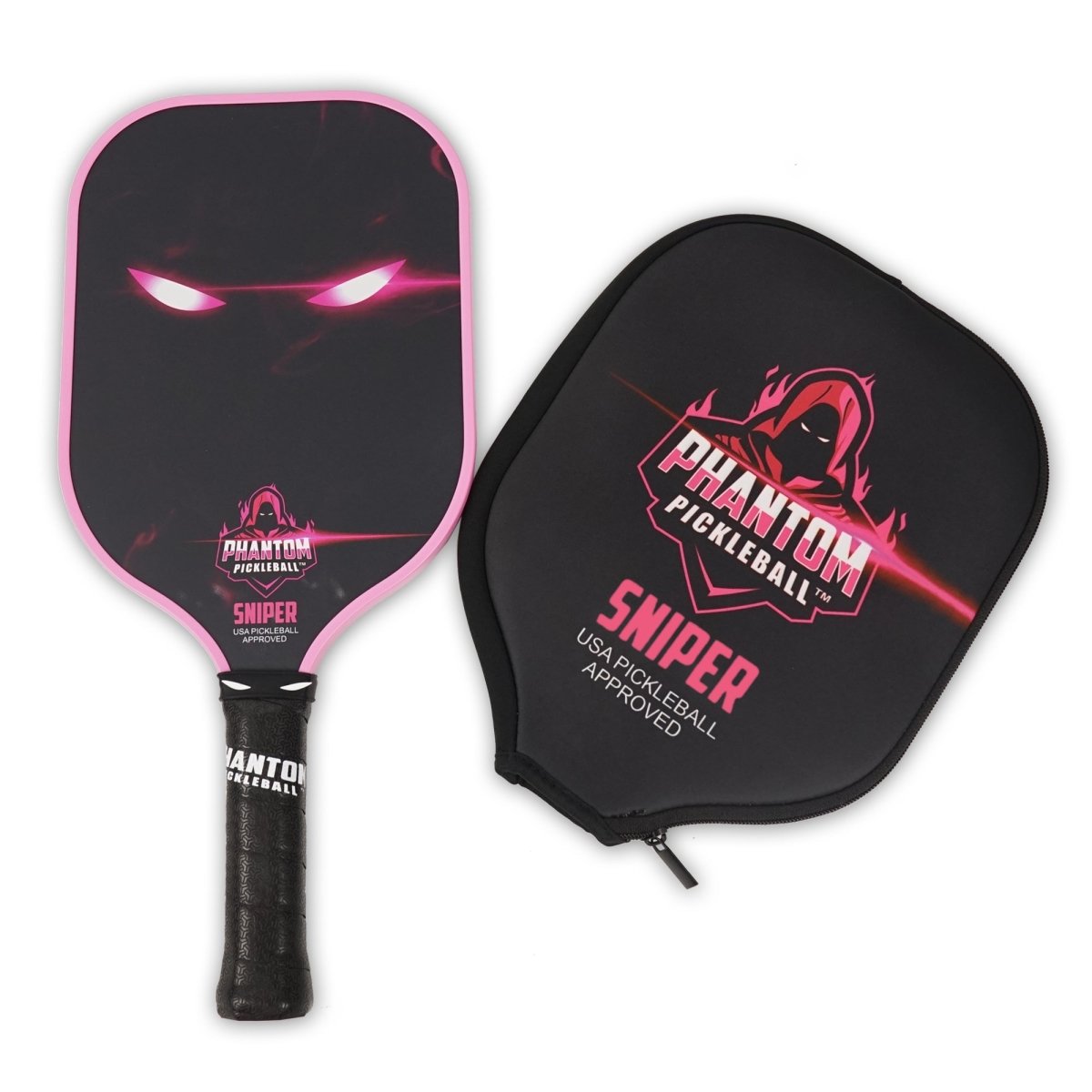 Phantom Sniper Pickleball Paddle - Premium Carbon Fiber Paddle for Competitive Play | Perfect for Tournaments & Recreational Games