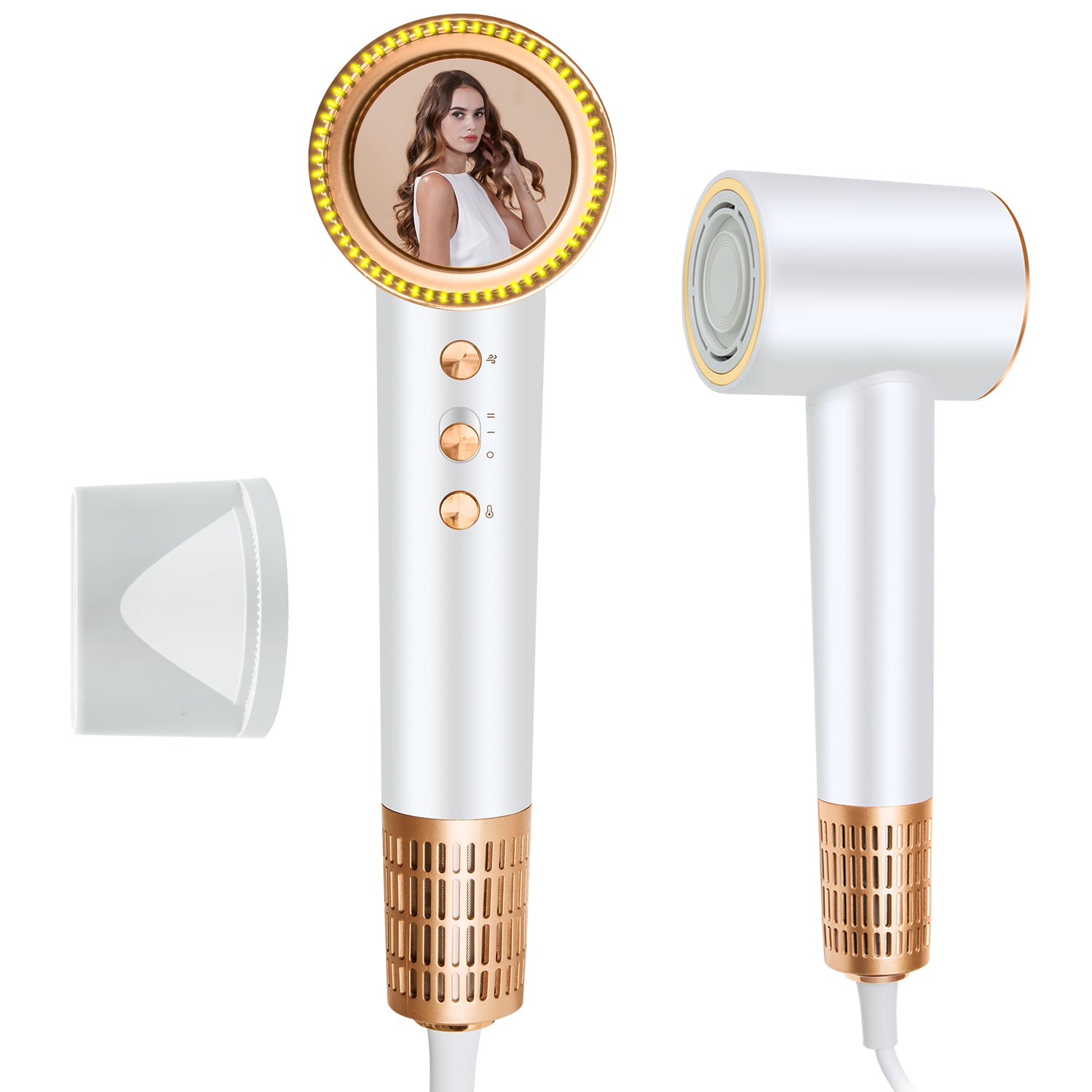 Professional High-Speed Hair Dryer for Salon-Quality Blowouts - Lightweight & Fast Drying for Home & Travel Use