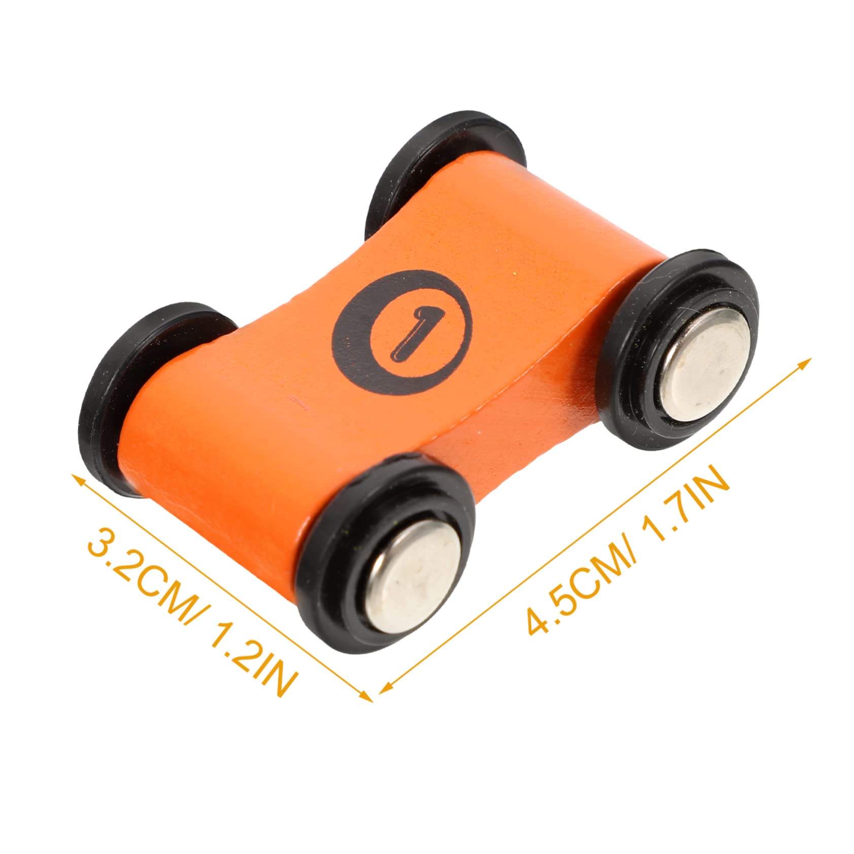 Retractable Wooden Race Car Toys Set of 4 - Eco-Friendly Pull Back Toy Cars for Toddlers & Kids Ages 1+ - Perfect for Indoor Play, Birthday Gifts & Early Learning Development