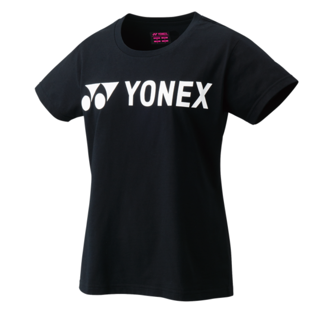 Yonex 2022 Women's Tennis Practice T-Shirt - Breathable Moisture-Wicking Performance Top for Training & Matches - Black