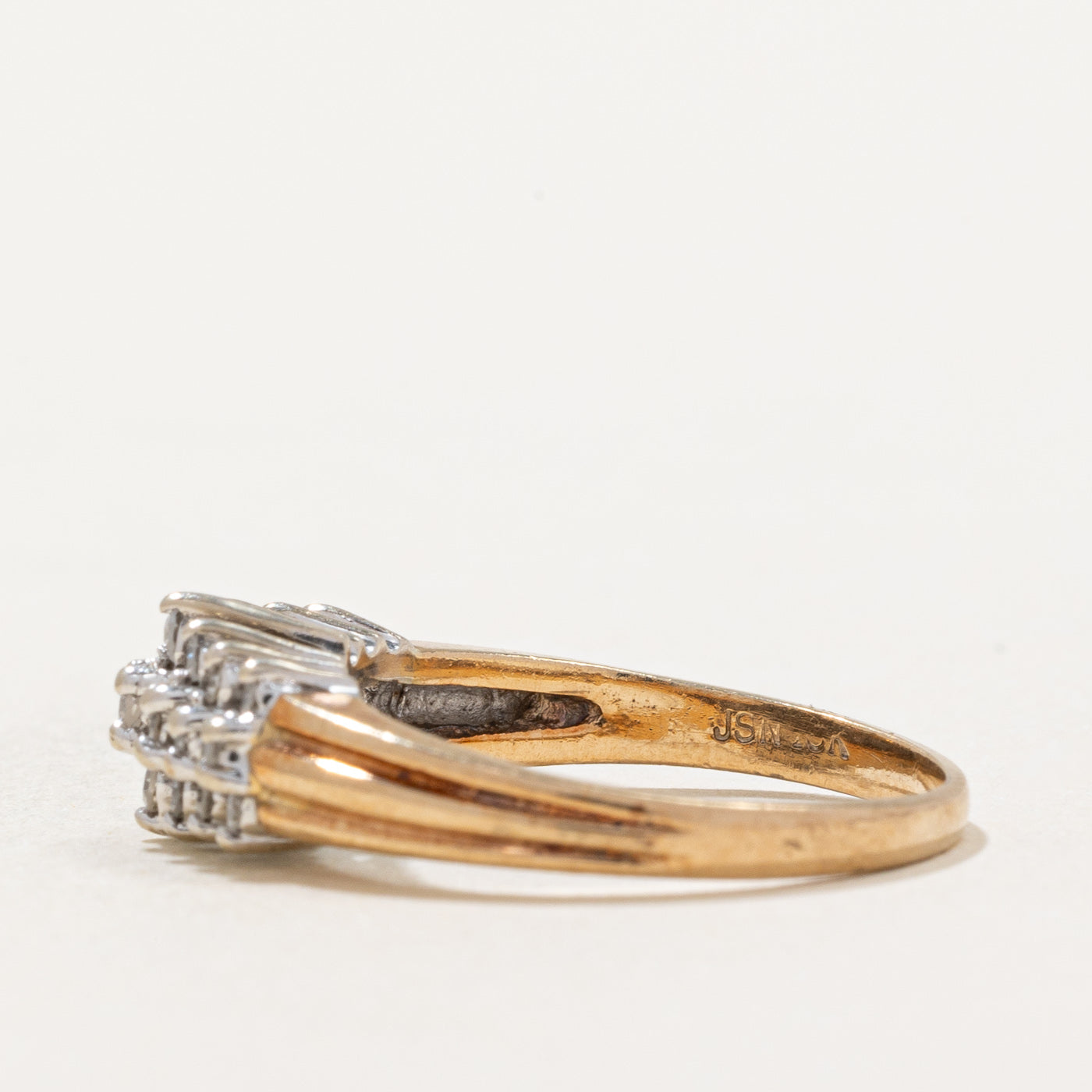 0.23ctw Diamond Cluster Ring for Women - Size 5.75 | Elegant Wedding Band, Anniversary Gift, or Everyday Luxury Jewelry