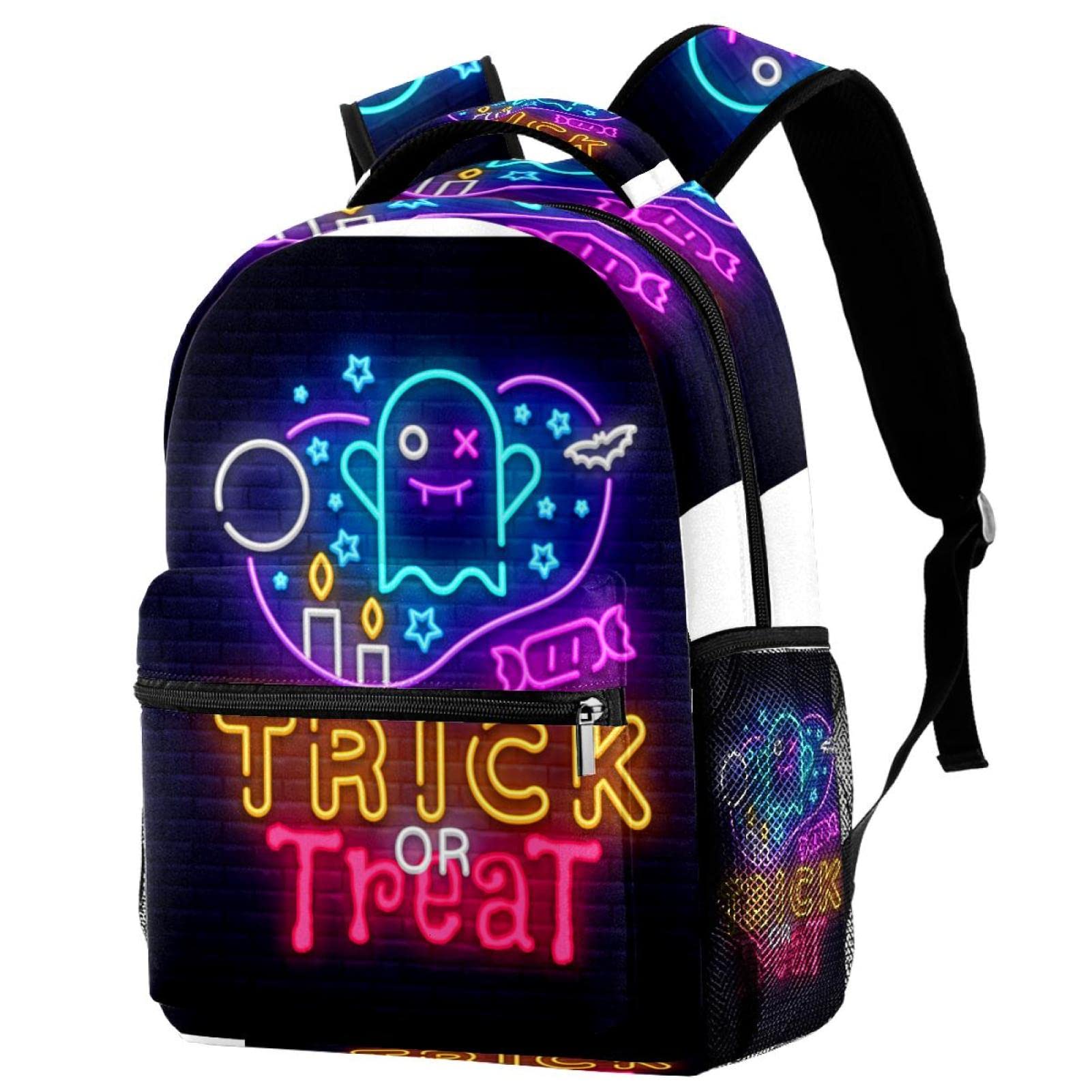 Halloween Face Backpack for Kids - Cute School Backpack for Boys & Girls - Perfect for Trick or Treating, School, and Travel