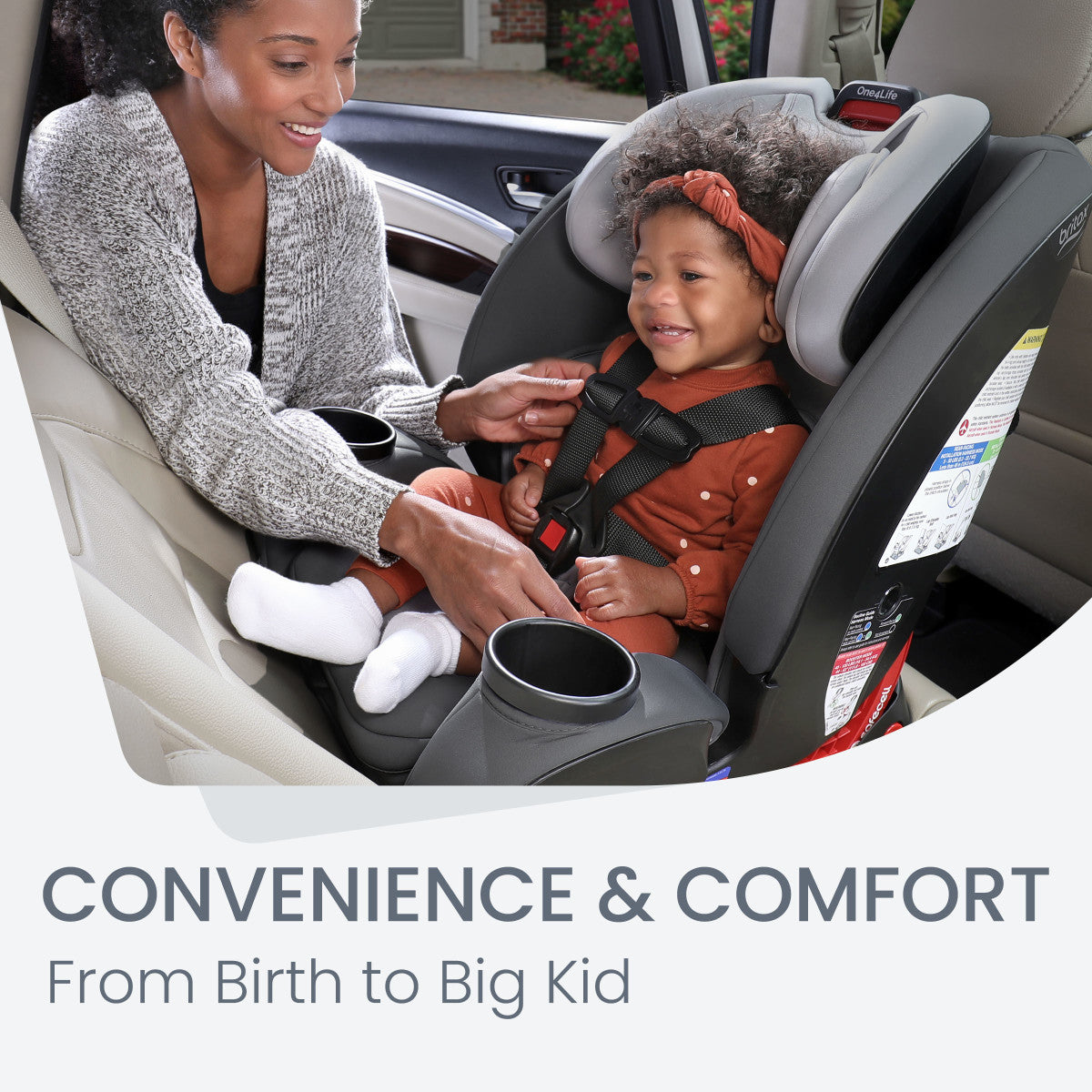 Britax One4Life ClickTight Convertible Car Seat - All-in-One Safety Solution for Infants to Big Kids (5-120 lbs) | Easy Installation & Comfort for Long Rides, Travel & Everyday Use