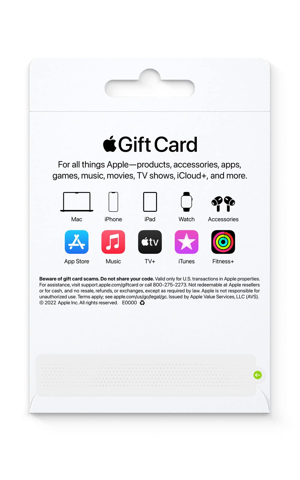 Apple Gift Card - Redeem for App Store, iTunes, iPhone, iPad, AirPods, MacBook & Apple Accessories | Perfect for Birthdays, Holidays & Digital Purchases