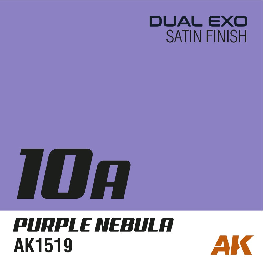 AK Interactive AK1554 Dual Exo Set - 10A Purple Nebula & 10B Purple Andromeda Acrylic Paints for Miniature & Model Painting - Perfect for Warhammer, Gundam, and Scale Models