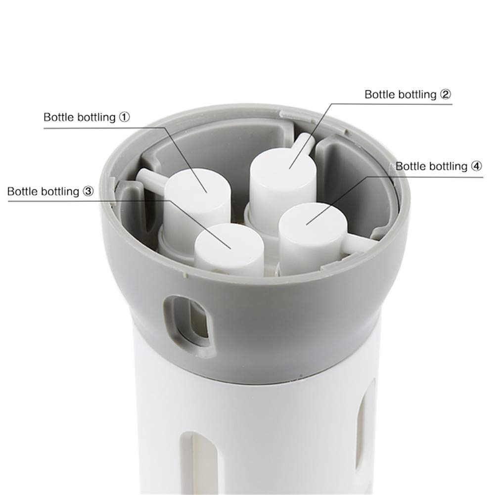 Koyet 4-in-1 Leak Proof Travel Bottle Set - Refillable Toiletry Containers for Shampoo, Lotion & Cosmetics | Perfect for Airplane Carry-On, Gym & Vacation Essentials