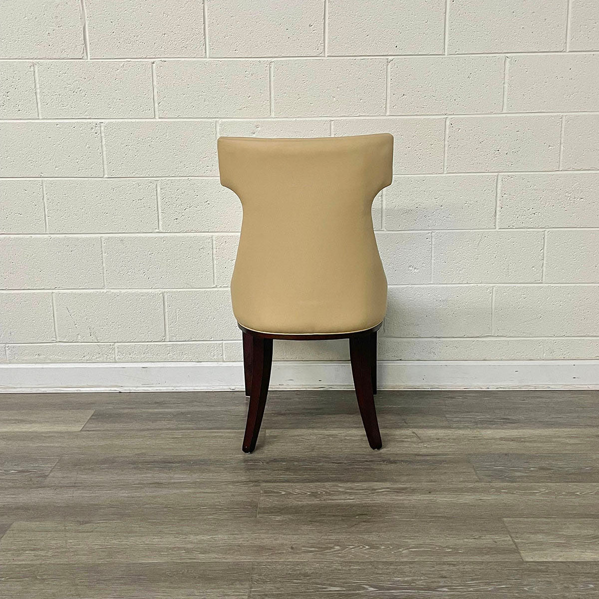 Set of 4 Genuine Leather Dining Chairs - Modern Upholstered Kitchen Chairs with Padded Seats - Perfect for Dining Room, Kitchen, Restaurant & Home Decor