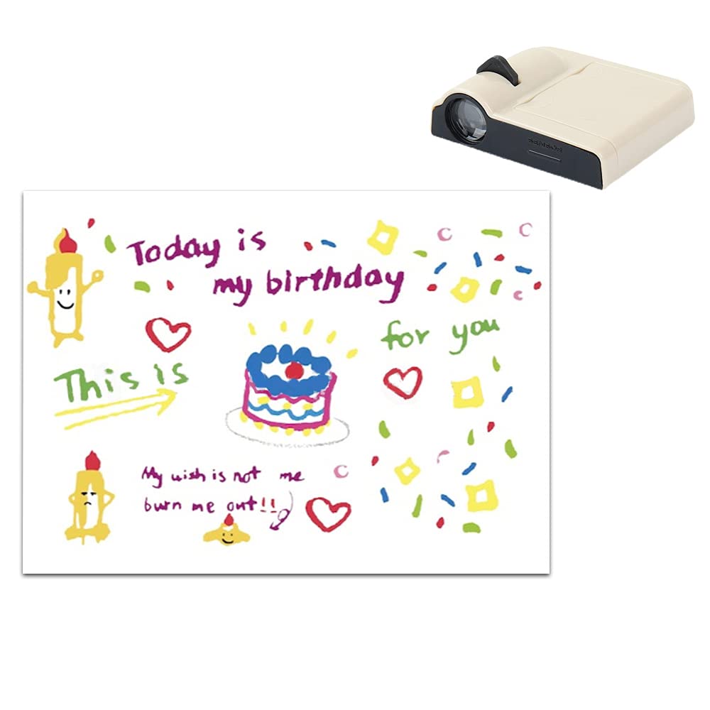 Happy Birthday Projector Light - Creative Electronic Party Decoration with Ambient Lighting for Birthday Backgrounds & Banners | Perfect for Indoor Celebrations, Home Parties & Special Events