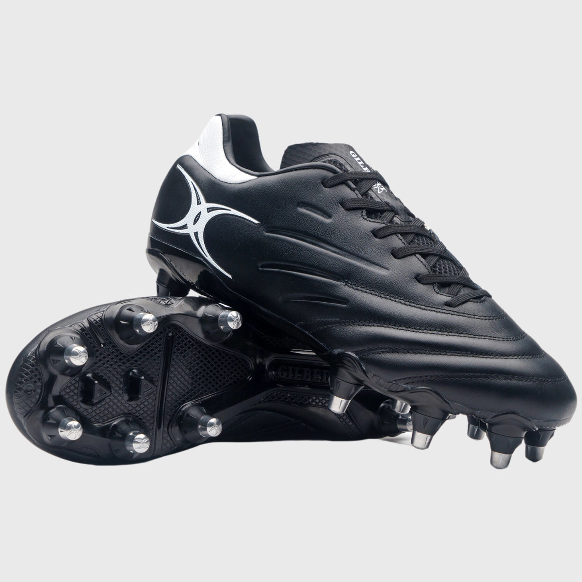Gilbert Icon 8 Stud Rugby Boots - Men's Professional Rugby Cleats for Firm Ground - Perfect for Rugby Matches, Training & Outdoor Sports