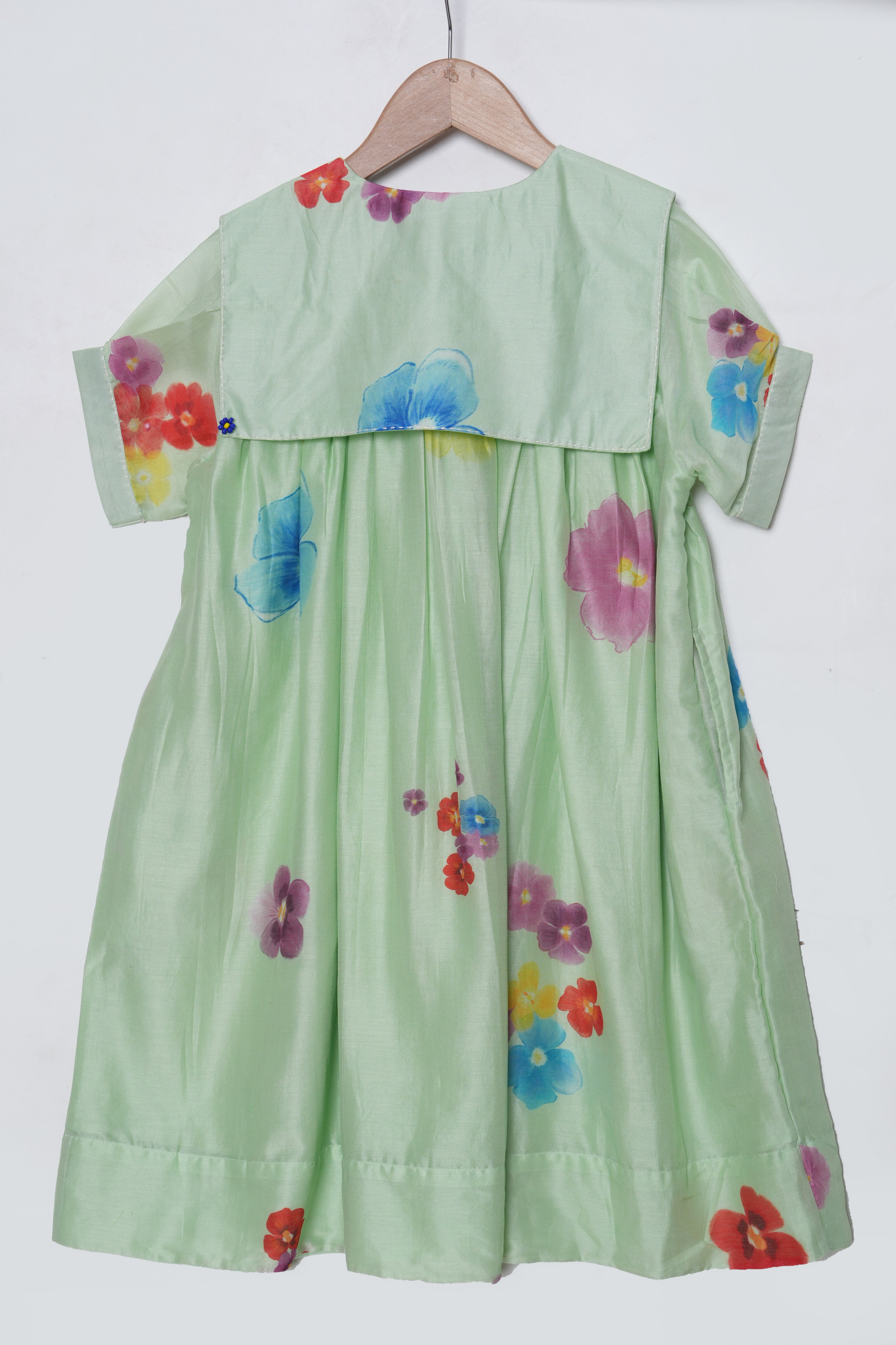 Blooming Beauty Sea Green Dress by The Block Lab - Elegant Floral Maxi Dress for Women, Perfect for Weddings, Parties & Summer Vacations