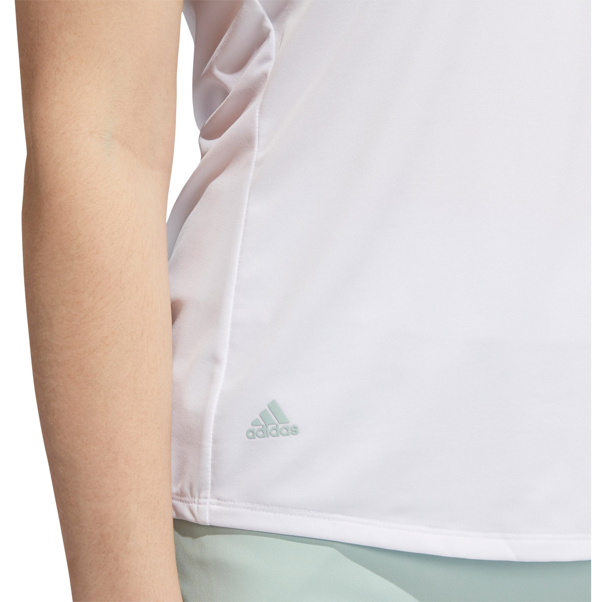 Adidas Ultimate365 Printed Women's Sleeveless Golf Polo Shirt - Moisture Wicking & UV Protection for Golf, Tennis & Outdoor Sports