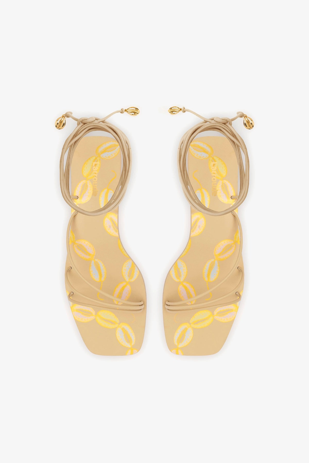 Nadia Women's Flat Sandals - Comfortable Beige Leather Sandals for Summer | Casual Walking, Beach Vacation & Everyday Wear