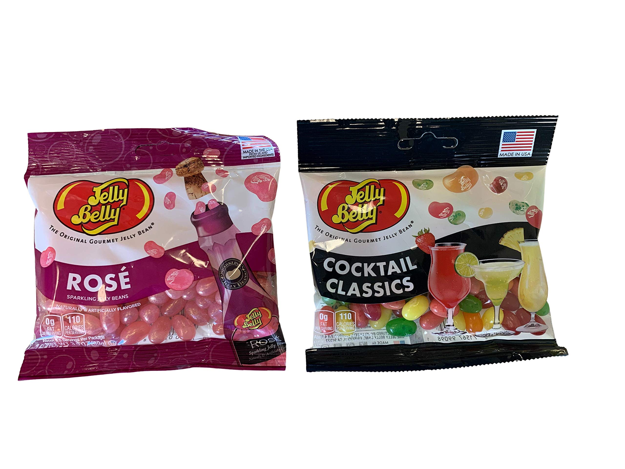 Jelly Belly Cocktail Classics Rose Kosher Gourmet Jelly Beans - 3 Pack (3.5 oz Each) | Kosher Certified, Assorted Flavors for Parties, Weddings & Gift Baskets