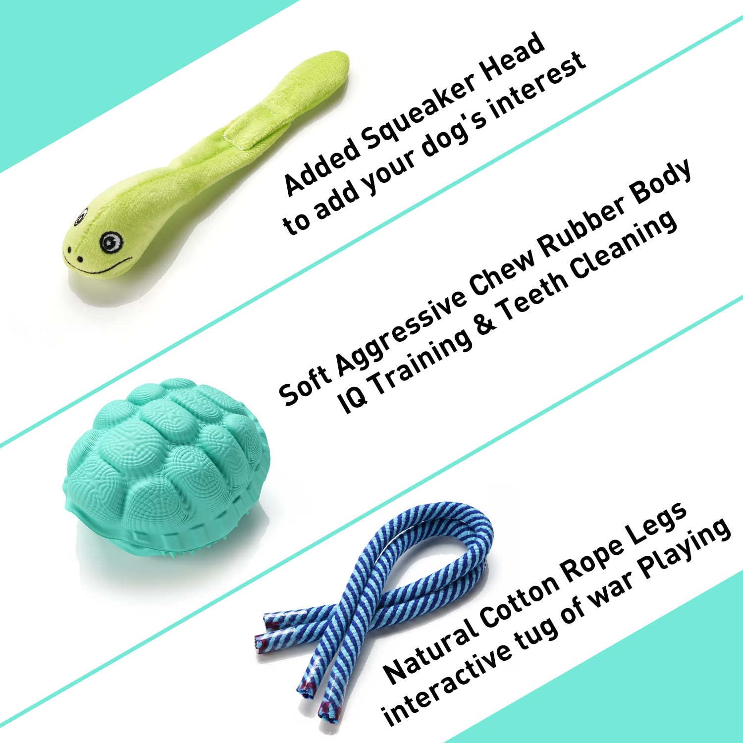 Durable Dental Chew Toys for Aggressive Chewers - Large Breed Dog Toothbrush Toys for Teeth Cleaning - Medium & Large Dogs - Green Turtle Design - Perfect for Playtime & Oral Hygiene