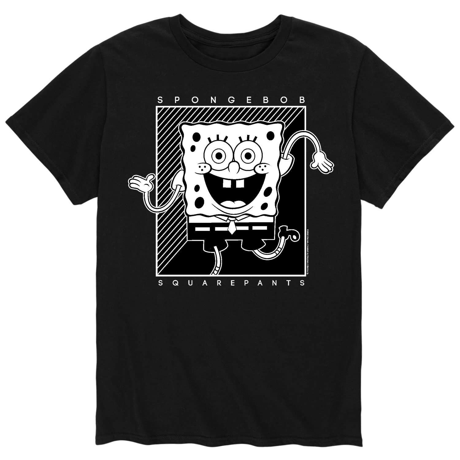 Spongebob Squarepants Graphic T-Shirt for Men - Funny Cartoon Short Sleeve Tee - Casual Cotton Comfort Fit - Perfect for Fans, Gifts, and Everyday Wear