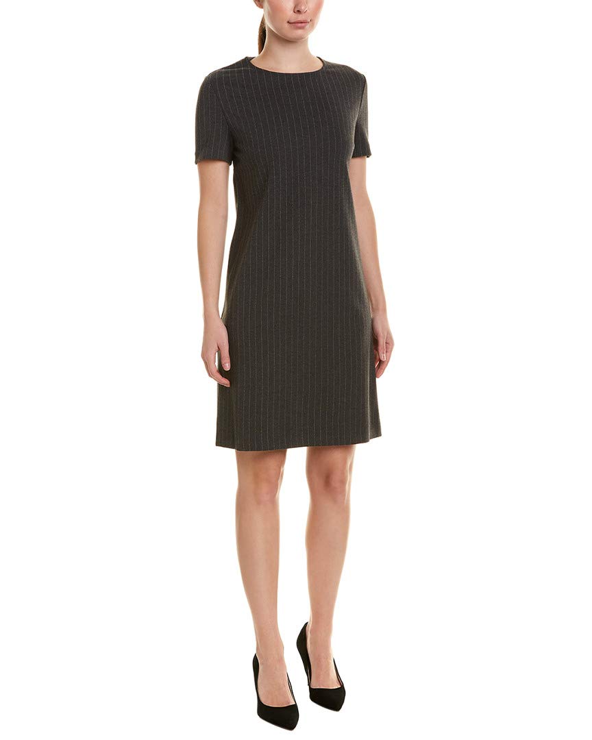 St. John Women's Double-Face Sheath Dress - Grey Size 4 | Elegant Workwear & Evening Cocktail Party Dress for Professional Women