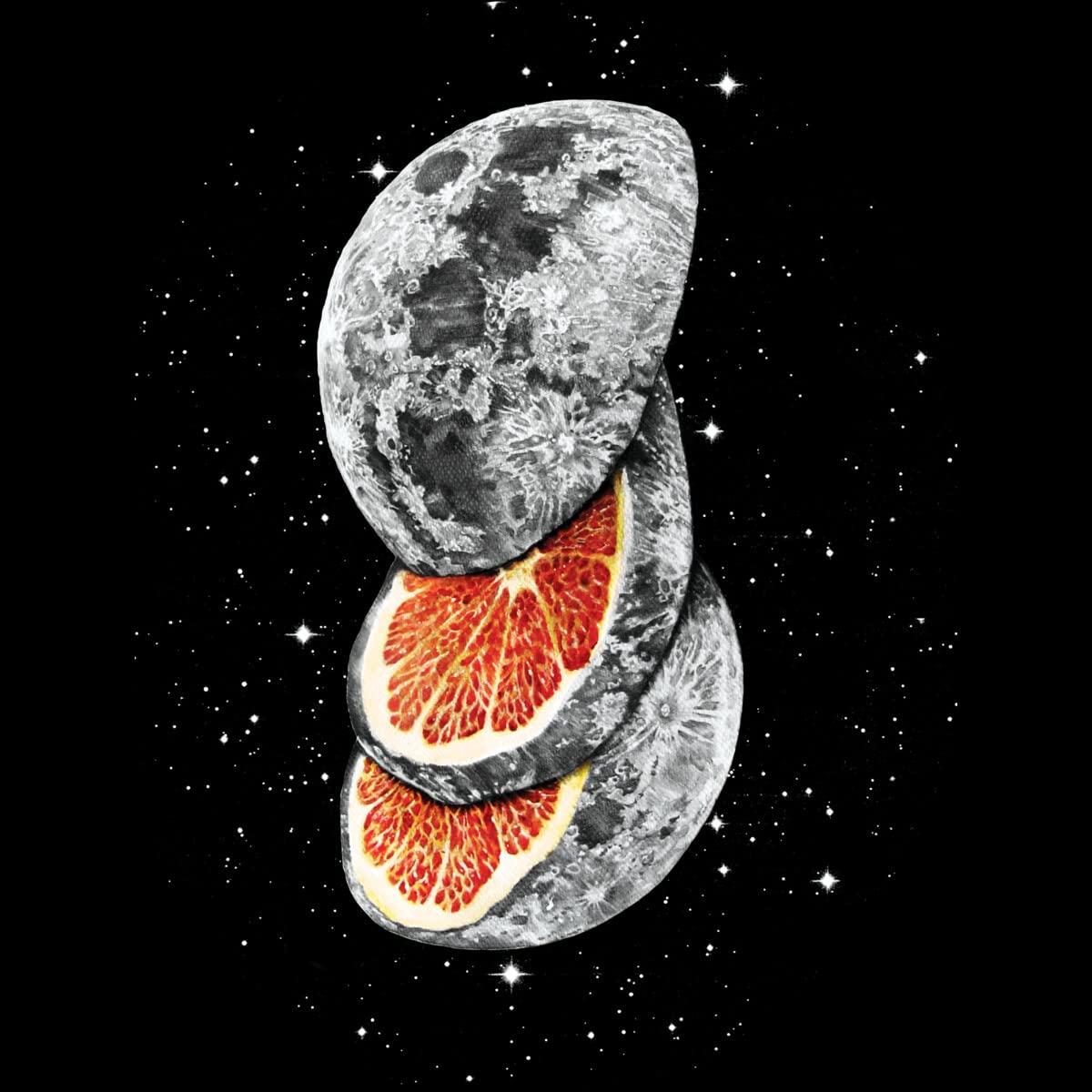 Design By Humans Unisex Lunar Fruit by JPOrmiston Pullover Hoodie - Soft Cotton Hooded Sweatshirt for Men & Women | Perfect for Casual Wear, Street Fashion & Gifts