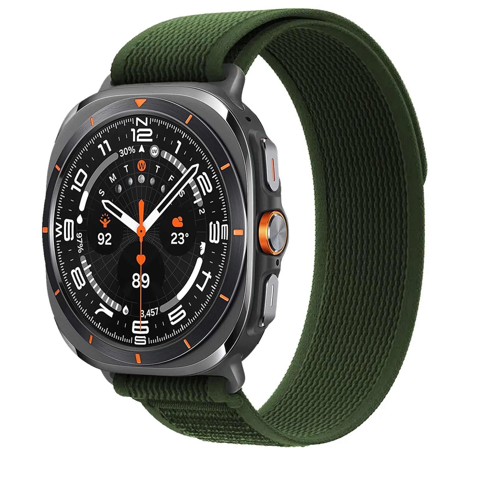 Premium Soft Stretchy Nylon Sport Bands for Samsung Galaxy Watch Ultra - Comfortable & Durable Fitness Tracker Bands for Running, Hiking & Outdoor Activities