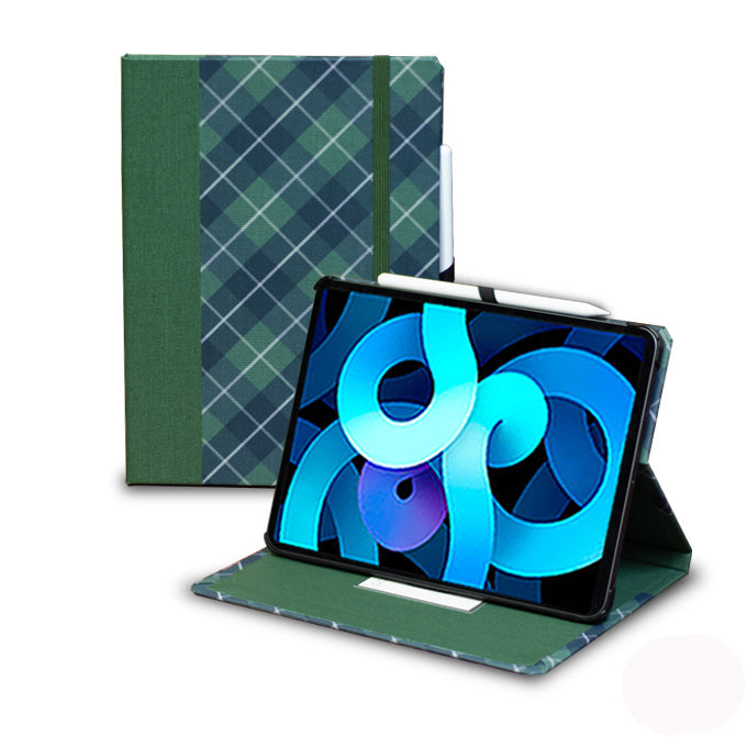 Stylish Two-Tone Plaid iPad Case Collection - Protective & Trendy Cover for iPad Pro/Air/Mini - Perfect for Work, School & Travel Accessories