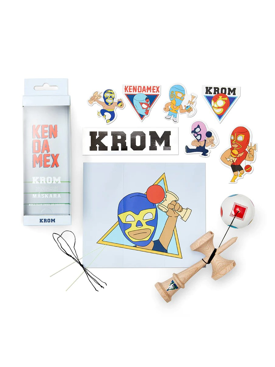 Premium Krom Kendamex Pro Model Kendama - Authentic Japanese Skill Toy for Beginners & Pros - Perfect for Stress Relief, Office Breaks & Outdoor Play