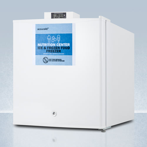 Accucold FS24L7NZ Compact All Freezer - 24L Energy Efficient Upright Freezer for Home, Office, or Garage - Perfect for Storing Frozen Foods, Ice Cream, and Meal Prep