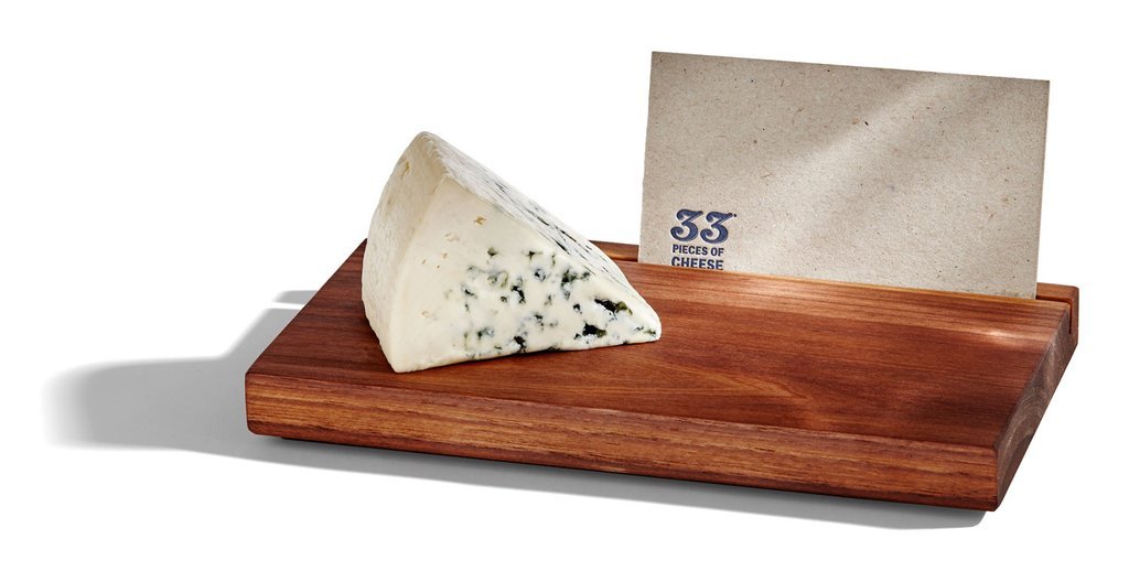 33 Books Co. Premium Cheese Tasting Gift Set - 33 Cheese Varieties with 2 Copies Each, Cheese Board, Knives & Placards | Perfect for Wine Pairings, Dinner Parties & Gourmet Gifts