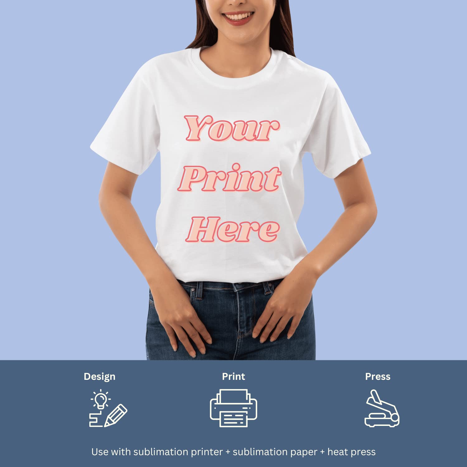Premium 5-Pack Polyester Sublimation T-Shirts for Men & Women - Soft, Durable & Vibrant Printing for Custom Designs - Perfect for Sports Teams, Events & Personalized Gifts