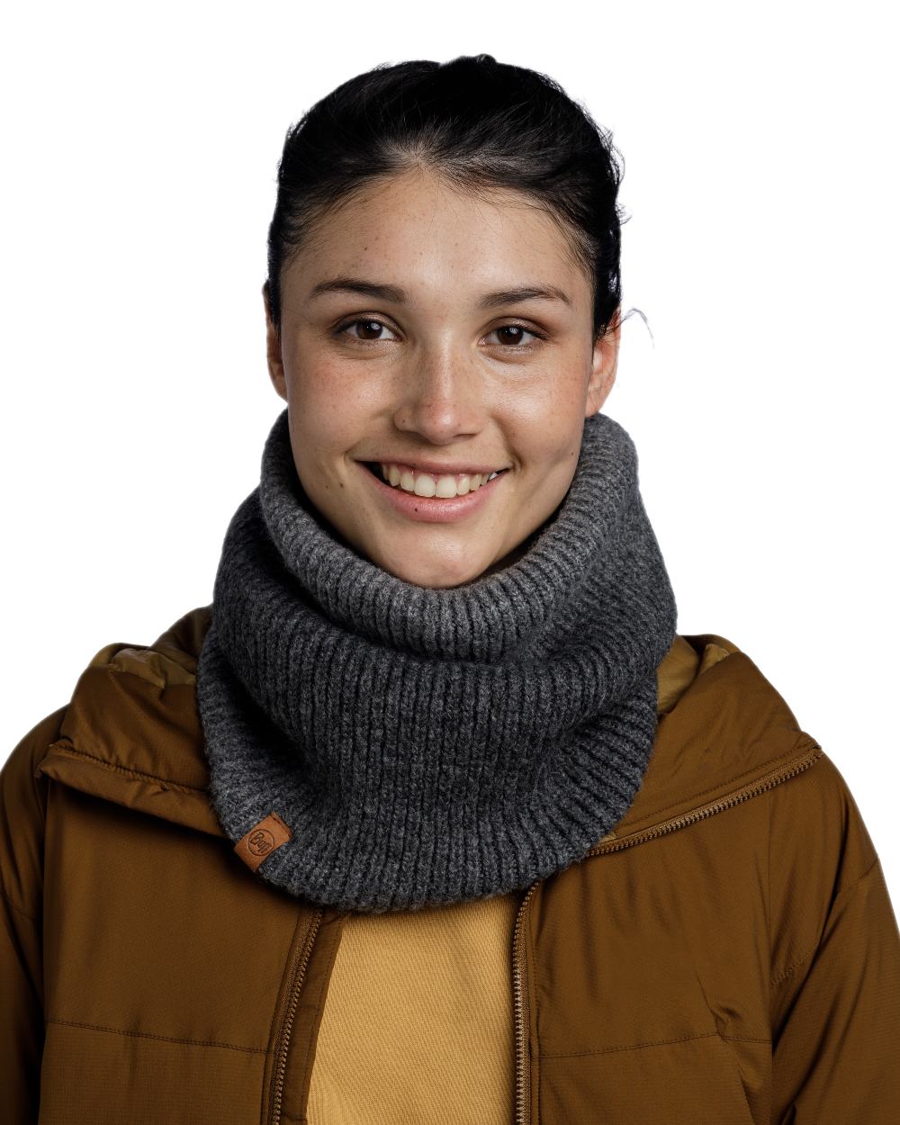 Buff Merino Wool Knitted Polar Neck Warmer for Men & Women - Winter Scarf for Outdoor Activities, Skiing, Hiking & Cold Weather Protection