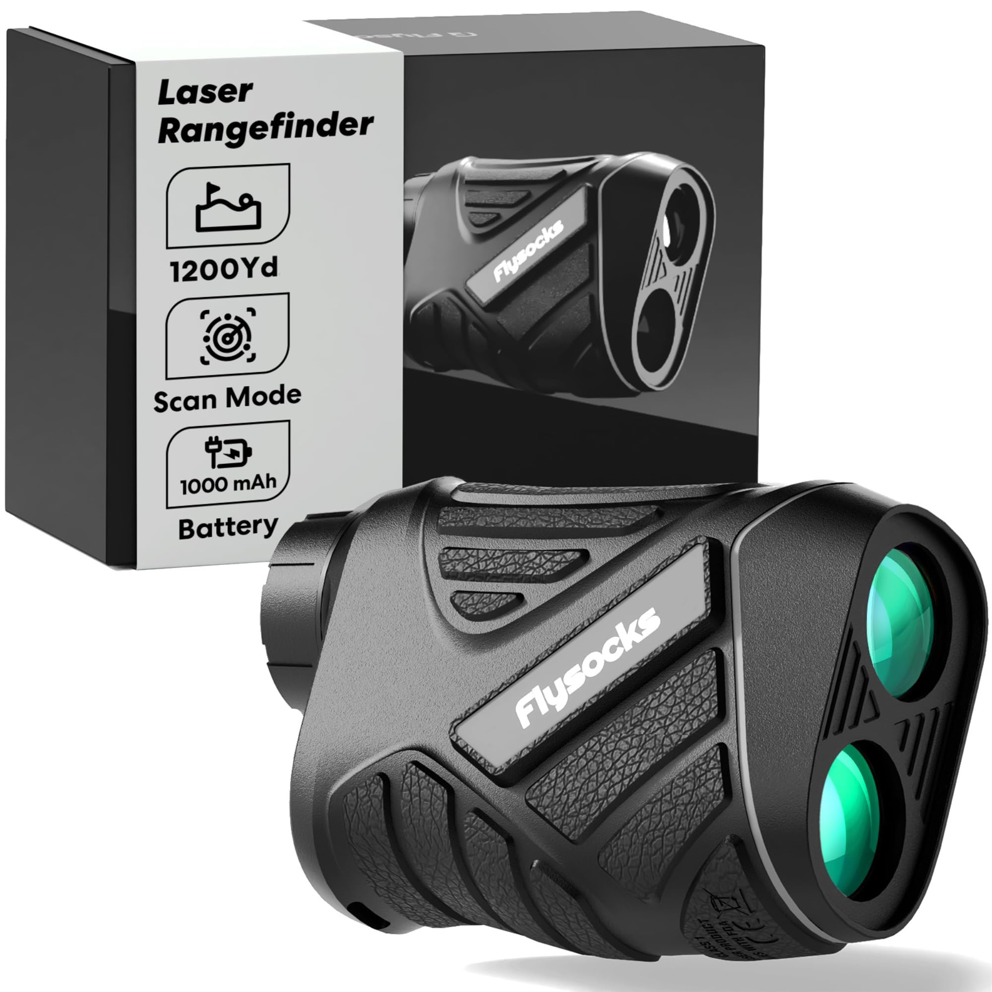 2000Y Hunting Rangefinder with Rechargeable Battery - 7X Zoom Laser Range Finder for Shooting & Golf | Slope Mode, High Accuracy | Perfect for Outdoor Hunting, Target Practice & Golfing