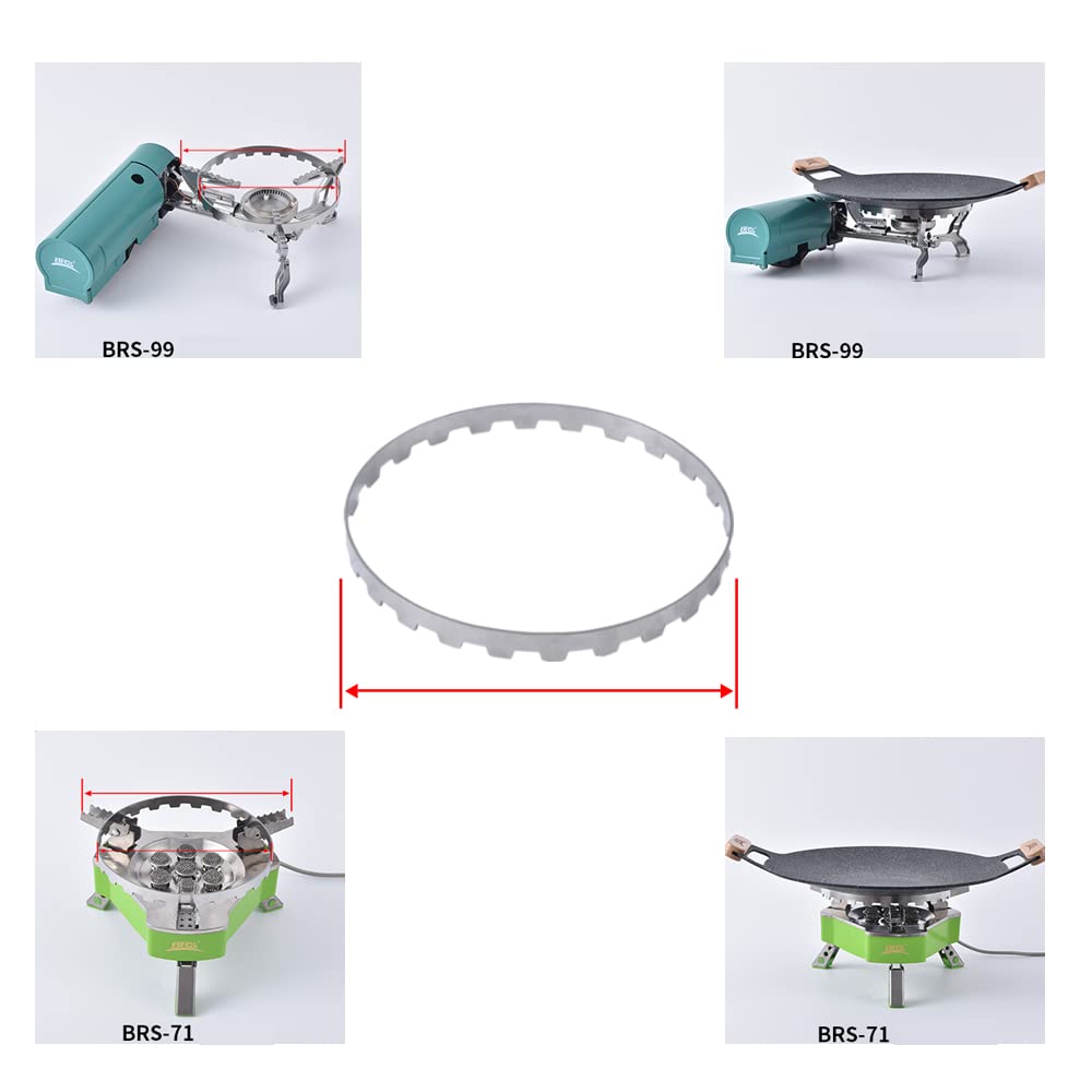 Portable Outdoor Camping Gas Stove with BBQ Grill & Stainless Steel Stand - Compact Cookware for Backpacking, Picnics, and RV Trips