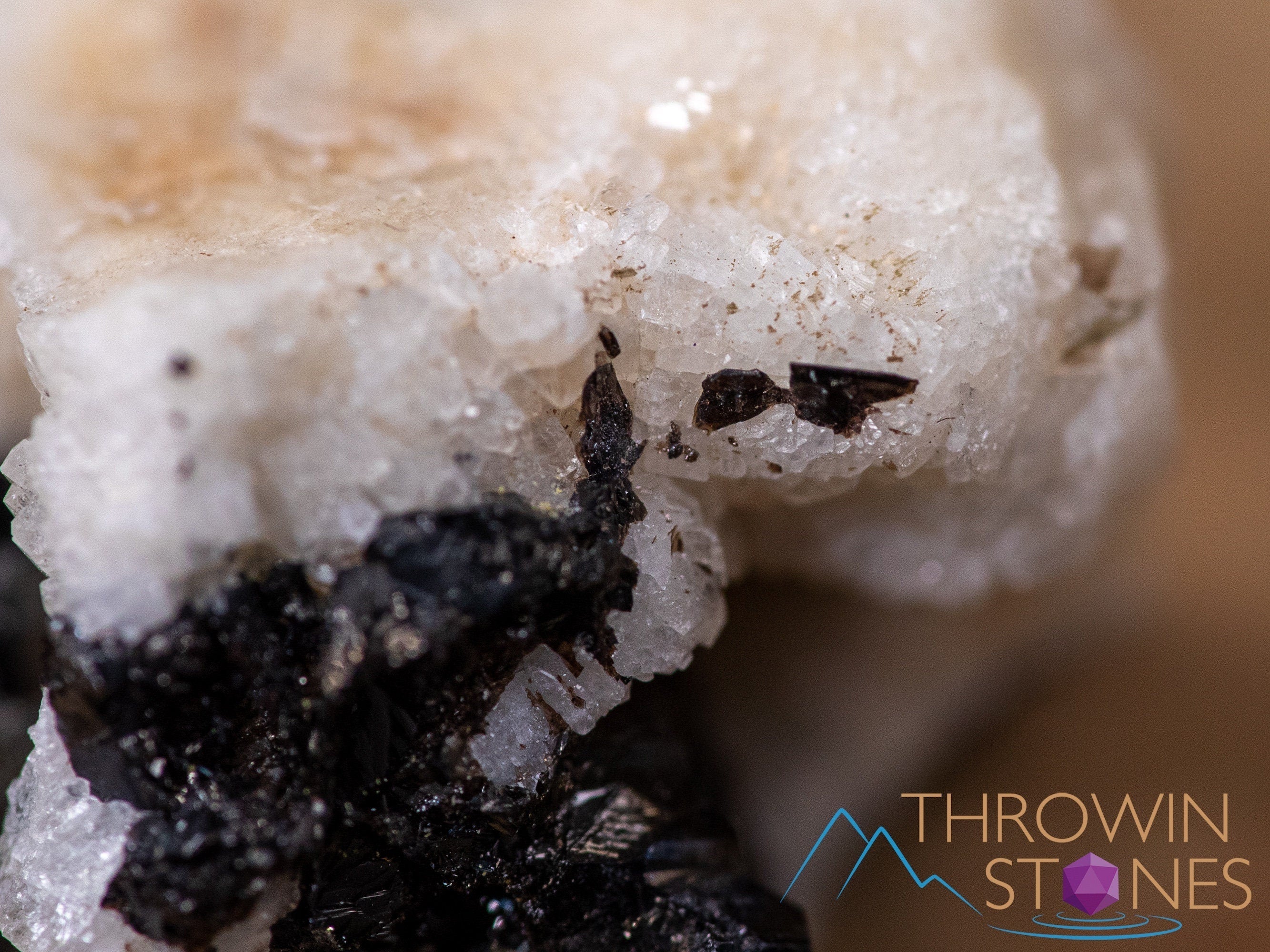 Natural Cassiterite on Albite Raw Crystal Cluster - Healing Stones, Mineral Specimen for Home Decor, Housewarming Gift & Spiritual Healing | Perfect for Meditation, Feng Shui & Crystal Collections