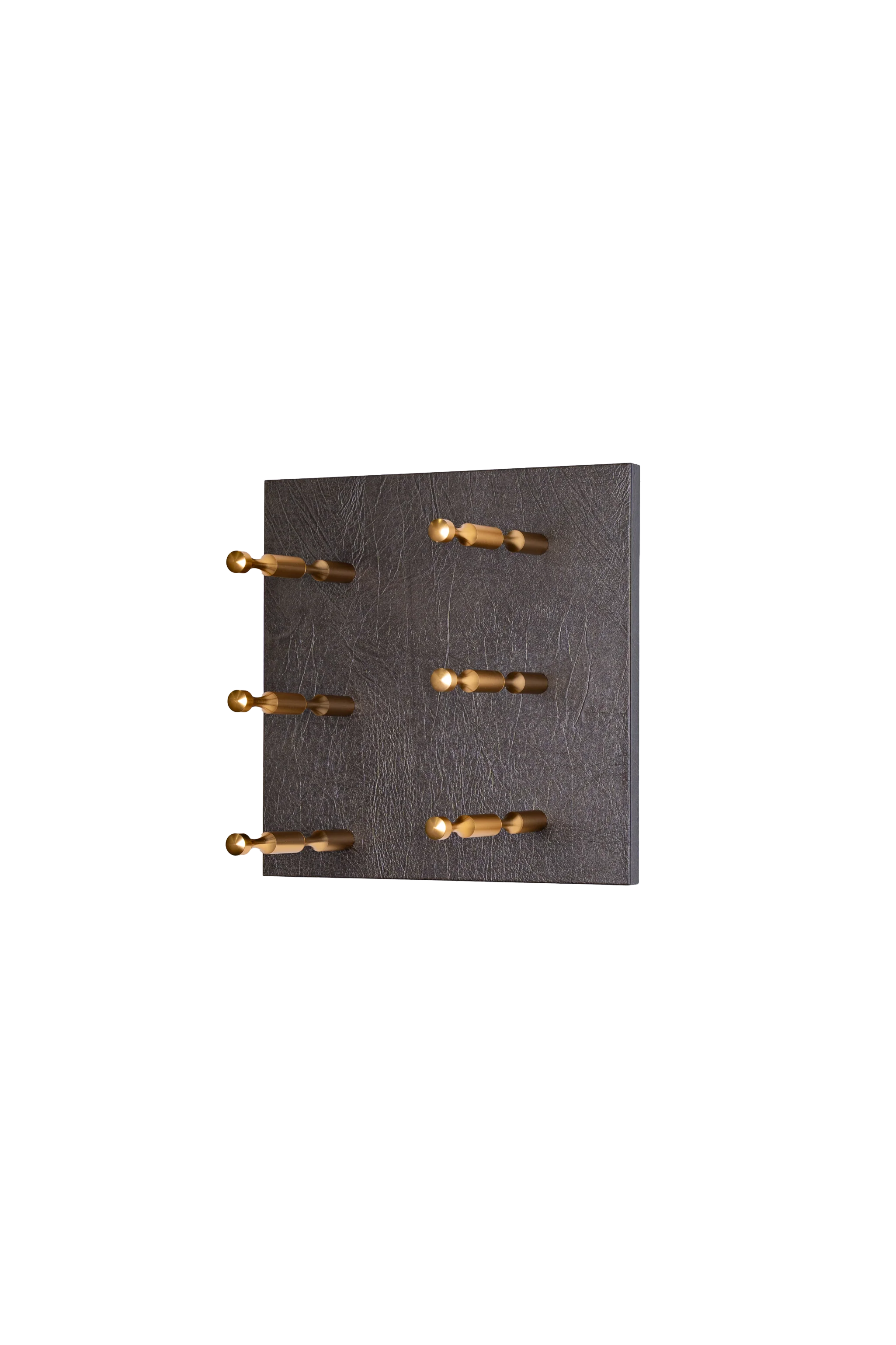Kessick Wine as Art 14x14 Inch Leather Panel Wine Rack - Elegant Wall Mounted Wine Storage for Home, Office, or Restaurant Decor