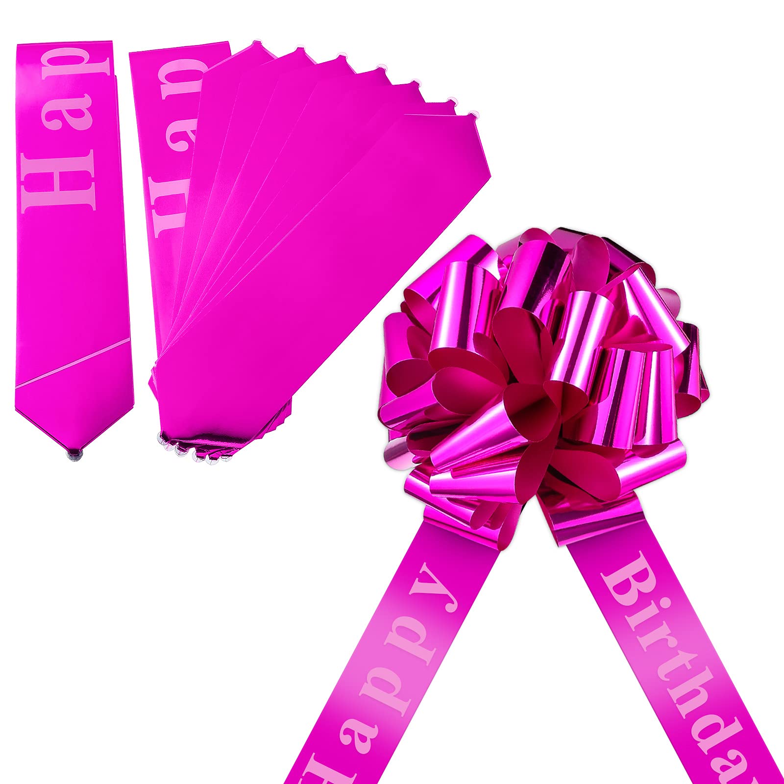 Large 20 Inch Magenta Car Bow - Giant Decorative Pull Bow for Birthday, Christmas & Party Car Decorations | Perfect for Gift Wrapping, Vehicle Celebrations & Special Events