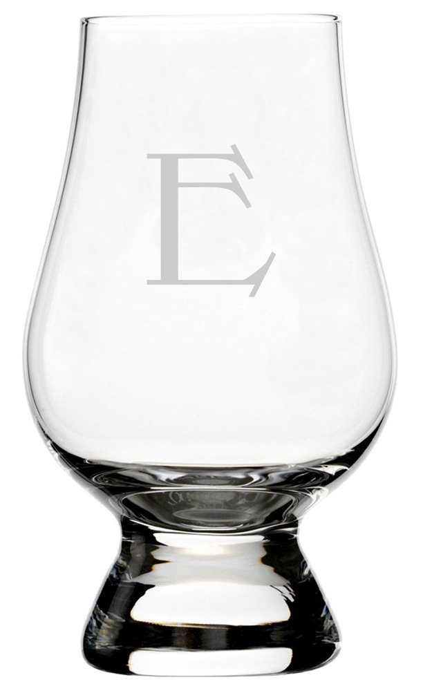 Celtic Monogram Whisky Glass - Letter E for Glencairn Accessories | Elegant Barware Gift