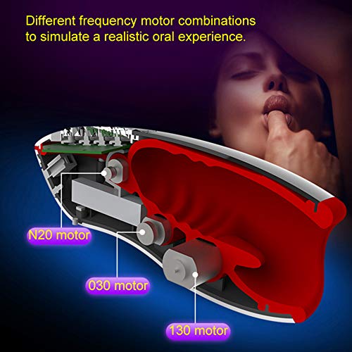 Intelligent Heating Deep Throat Oral Stimulator for Men - Tongue & Lip Sucking Device for Enhanced Pleasure - Perfect for Couples Play & Solo Use
